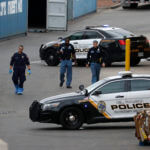 Police vehicles respond to Walmart in El Paso