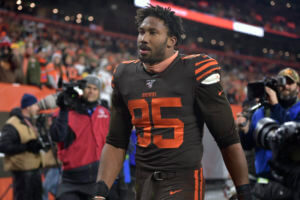 Myles Garrett, helmet a ‘weapon,’ banned for rest of season