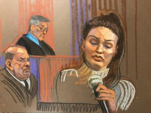 Key Weinstein accuser, driven to tears, is due back on stand