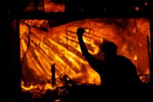 Minneapolis police station torched amid George Floyd protest