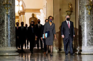 Trump impeachment goes to Senate, testing his sway over GOP