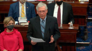 AP source: GOP leader McConnell will vote to acquit Trump