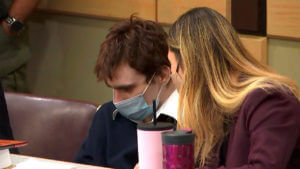 School shooting suspect becomes upset during brawl trial