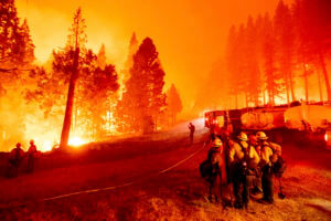 Father, son charged with starting wildfire plead not guilty