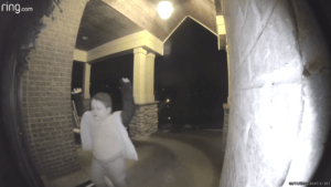 Video shows abandoned boy searching for help