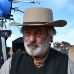 Alec Baldwin on the "Rust" movie set