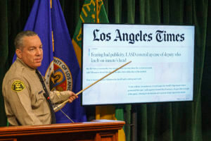 LA sheriff investigates how reporter obtained leaked video
