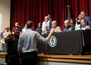 Beto O’Rourke disrupts news conference on shooting
