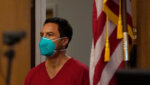 Scott Peterson wears a mask in court