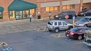 Ohio woman crashes van into two men, killing one outside Kroger