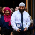 Adnan Syed leaves a courthouse surrounded by supporters