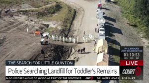 Mom says she hopes toddler alive as police search for body