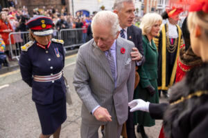 Police detain man after eggs thrown at King Charles III