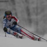 Mo Wilson skiing, family photo