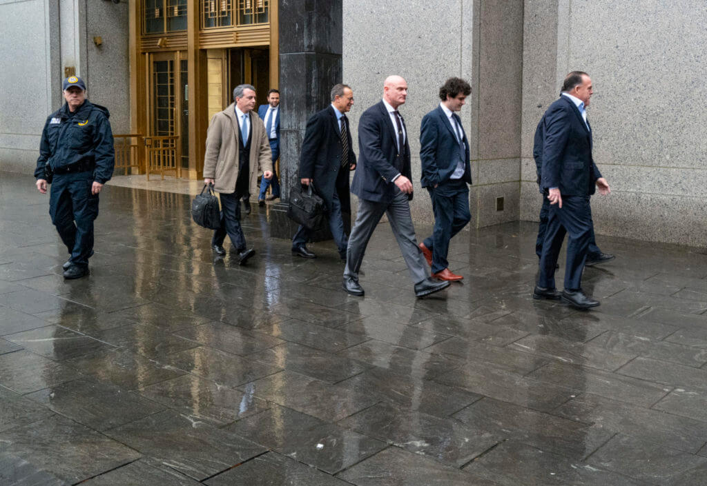 Sam Bankman-Fried arrives for an appearance at Manhattan federal court Tuesday, Jan. 3, 2023
