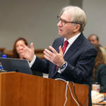Innocence Project Co-Founder and Special Counsel Barry Scheck speaks during a hearing for Albert "Ian" Schweitzer