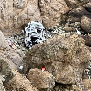 Man suspected of intentionally driving off California cliff