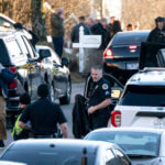 Nashville Police gather at the scene of an officer involved shooting on Summit Run Place
