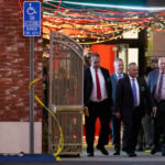 Investigators leave the Star Ballroom Dance Studio following Saturday's fatal mass shooting in Monterey Park, Calif., Sunday, Jan. 22, 2023