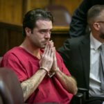 Pablo Lyle tries to regain his composure after reading a statement in court apologizing to the Hernández family