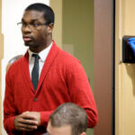 Michael Boatwright enters the courtroom