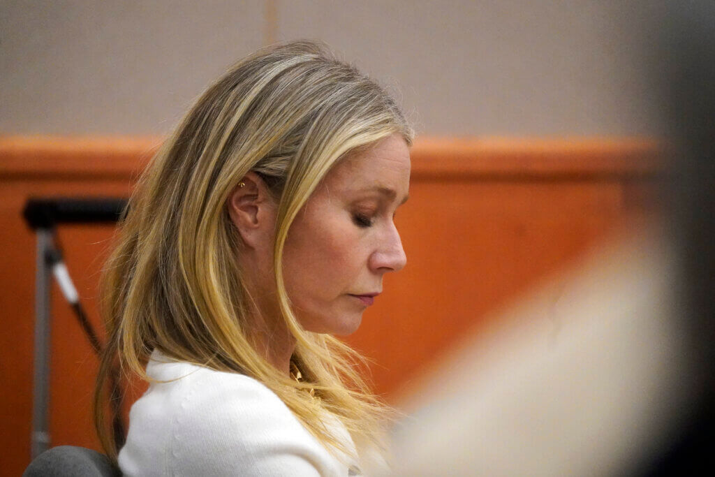 Gwyneth Paltrow sits in court, Wednesday