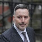 David Furnish, Elton John's husband, arrives the Royal Courts Of Justice