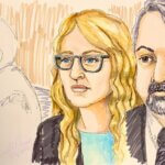 Courtroom sketch of Lori Vallow Daybell.