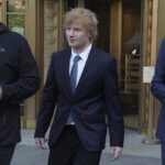 Ed Sheerhan walking out of federal court