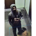 Surveillance photo of a man in a hoodie