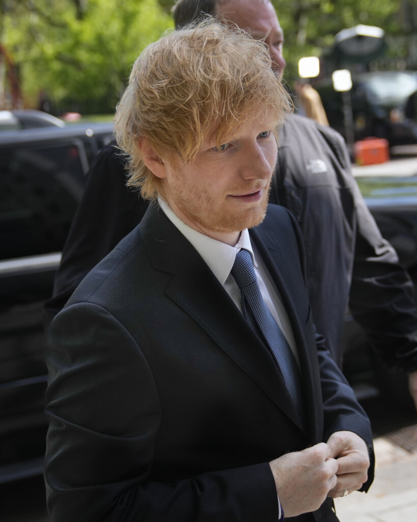Ed Sheeran in a suit