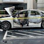 car on fire in Orlando