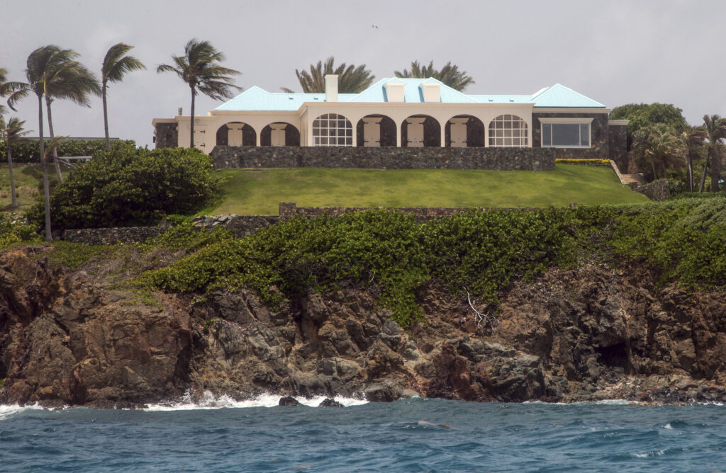 Little St. James Island, in the U. S. Virgin Islands, a property owned by Jeffrey Epstein