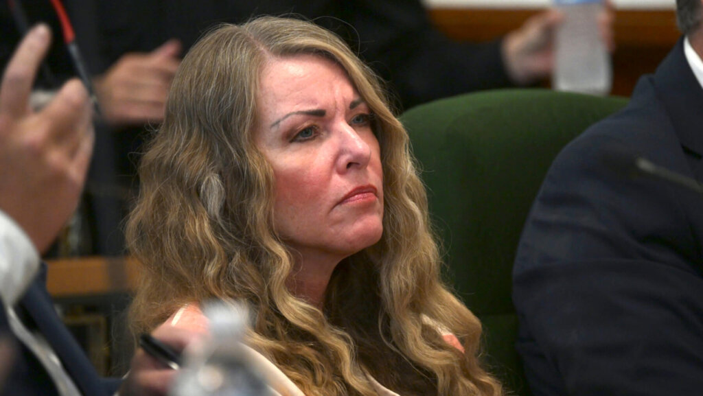 Lori Vallow Daybell sits during her sentencing hearing.