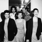 Three women co-defendants in the Sharon Tate murder case
