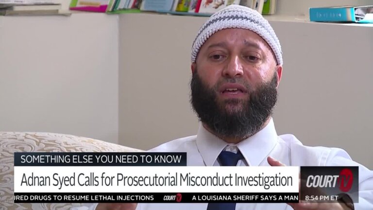 Adnan Syed Calls For Investigation Into Alleged Prosecutorial Misconduct