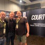 Gabby Petito's father, Joseph Petito (right) and stepfather, Jim Schmidt (left) and Court TV's Vinnie Politan (center).