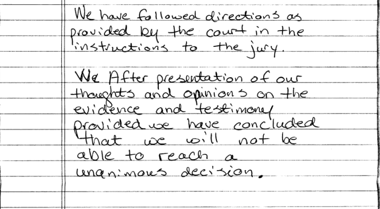 question written on sheet of paper