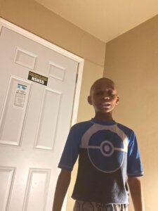 a young boy in a tshirt