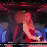 Maya Kowalski sits with a boy in a limo
