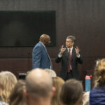 State attorneys speak in court