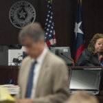 Judge presides over the courtroom