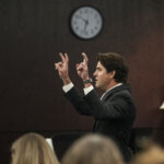Geoffrey Puryear delivers opening statements in court