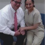 Ryan and Gypsy are pictured on their wedding day.