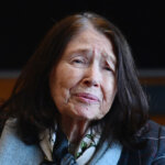 A close up of a woman's face