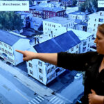 tarah hilbert oints to the apartment of Mongomery