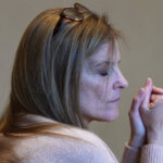 Michelle Troconis sits in court