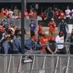 law enforcement personnel do crowd control