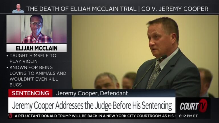 Jeremy Cooper Addresses Judge Before Sentencing