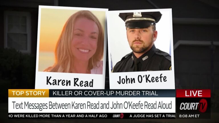 Text Messages Between Read and O'Keefe Read Aloud in Court